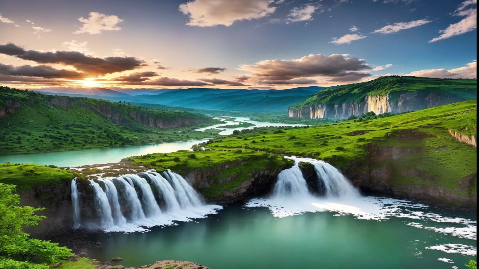 Arav landscape with waterfall and beautiful sky in the background, There are waterfalls and rivers, stunning nature in background, Stunning scenery, Waterfalls and lakes, Magnificent natural scenery, Epic beautiful scenery, Stunning scenery, beautiful Stunning waterfalls, Stunning waterfalls, Stunning scenery, Beautiful nature, Very beautiful scenery, really Beautiful nature, The most beautiful scenery, Incredibly beautiful, Lakes and waterfalls