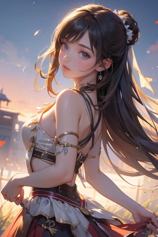 (Highest quality、 8k 、masterpiece、High resolution)、(DEGAS、Dancer style)、Valley、whole body、 girl、cute、Realistic、Realistic、Official Art、Detailed CG、
