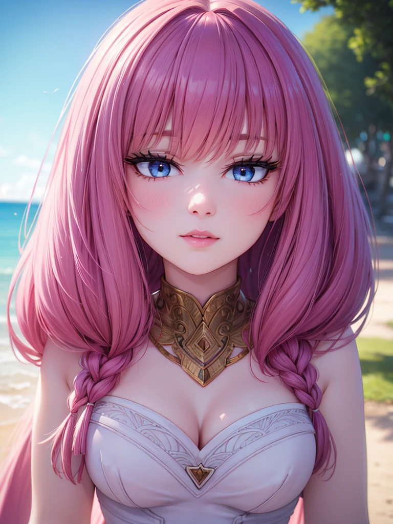 a beautiful woman, detailed face, high quality, realistic, photorealistic, photo-realistic:1.37, (best quality,4k,8k,highres,masterpiece:1.2),ultra-detailed, vivid colors, natural lighting, detailed lips, intricate detail, realistic skin, beautiful eyes, long eyelashes, delicate features, feminine expression, flawless complexion, elegant pose, natural lighting, soft focus, warm color palette, corpo inteiro