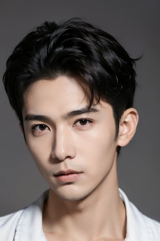 ((masterpiece)),((bestquality)),8k,high detailed,ultra-detailed,photography,award winning,documentary,Original Photo,extreme detail description,Professional,Realisticity,(Radom simple color background:1.35),1boy,(((solo male))),slim Asian boy,adult male,male focus,solo,handsome face,real skin texture,well-proportioned hands,think eyebrow,((different face features for each pictures:1.45)),((different boy for each picture:1.45)),(((topless male))),([Accent lighting|Butterfly lighting|Back lighting|Snoot lighting]),Happy,Hair In Mouth,Boxer briefs,((Stubble)),Looking Afar,Undercut Haircut,looking up,[Salute|arms crossed|Sewing],close-up view,(bilaterally symmetrical:1.45),(EOS R8,50mm,F1.2,8K,RAW photo:1.2),