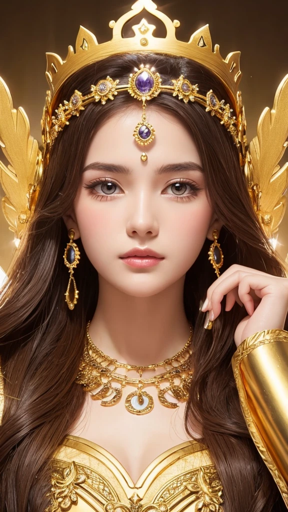 Goddess gold crown