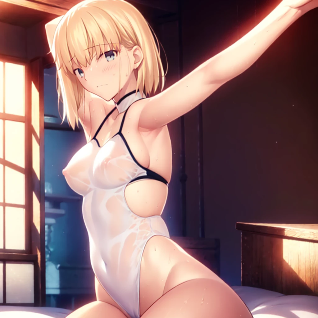 High resolution, 最high resolution,high resolution,{know_StayNightuFotable in F:1.15}, Rubio_ Highest quality, masterpiece, フルnude,Sweatだく,blush,smile,Underarmアップ,Sweat,Underarmを広げて見せている,bed,semen,Bukkake,Covered in semen,semenが垂れている,Moist,blonde,whole body,pubic hairがある,Love Juice,Underarm,~ side,~ sideの下,Underarmの下,~ sideアップ,Sweatをかいている,~ sideSweat,Upper Body, 1 person,Armpit zoom,Side zoom,Underarmズーム,腋の下ズームUnderarmを見せつける,Showing off your armpits,Place your arms behind your head,nude,全naked,naked,Raise your arms, Intraluminal reflection,whole body,Two Arms,alone,sexy,1 personだけ,look at me,体中semenまみれ,膣からsemenが垂れている,front,オイルを塗ったテカテカのUnderarmを見せる、オイルを塗った光沢のあるUnderarm:1.30、Surreal、Underarm、オイルを塗った光沢のあるUnderarm:1.30、光沢のあるUnderarm、オイルを塗ったぬるぬるのUnderarm:1.30、ぬるぬるした光沢のあるUnderarm:1.20、明るく詳細なUnderarm、Underarmの細かいシワ:1.7、Realistic armpit wrinkles:1.7、Underarmを照らす光:1.4、Even the fine details of armpit pores), (smile、Side-show pose,Side-show pose,Nipples are erect,全naked,No clothes,素っnaked,Armpit up,Armpit Up,Naughtyな腋,Naughtyな脇,Naughty,Sweat,Arms behind head,Spread the armpits,Spread your arms,Embarrassed,Love juiceが垂れている,Breast milk,Breast milkが出ている,Pussy,しゃがんでPussyを見せつける,Body to the front,pubic hairが生えている,pubic hair,semen,semenまみれ,semen,semenまみれ,Naughtyな体,Naughtyな身体,NaughtyなPussy,Naughtyなgenital,genital,NaughtyなPussy,Naughtyなnaked,Naughtyなnaked体,Naughtyな肉体,Naughtyなボディー,Embarrassedに腋を見せている,Embarrassedに脇を見せている,lotion,lotionまみれ,Vaginal fluid,Vaginal fluidが垂れている,Love juice,Love juiceが垂れている,semenでベタベタ,Sticky with semen,Sperm,Spermwhole bodyまみれ,Pussy,Pussyを見せつける,Pussy,Pussyを見せつける,Embarrassedな表情,Groinにタトゥー, Groin,View your viewers,genital,女genital,Moist腋,Moist脇,smile,4K,(8k),Noise Reduction,Place your hands behind your head,Emphasis on the crotch,((Place your hands behind your head)),(Shiny, oily skin), Raise the hand, (Raise your arms above your head:1.5), Put your arms behind your head, Underarm, (Underarm into viewer's face:1.5), (View your viewers:1.5), Raise the hand,Stuffy armpits,Stuffy side,Underarmを露出させる,Exposing the armpits,両手を頭に当ててbedに座わる,Stuffy armpits,Stuffy side,blue eyes,Kissing,Lesbian