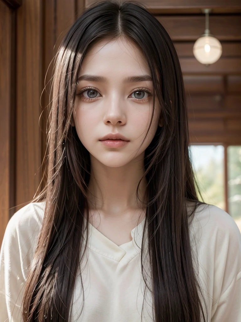 Vanya Hargreeves (Number 7): Vanya has an ethereal and delicate appearance, with long, straight hair, usually in a light shade. Her style is often minimalist and elegant, with simple clothes that do not draw too much attention. Her eyes are large and expressive, often showing a mix of vulnerability and intensity. Her natural beauty is accentuated by a white or neutral outfit, reflecting the evolution of her devastating power.