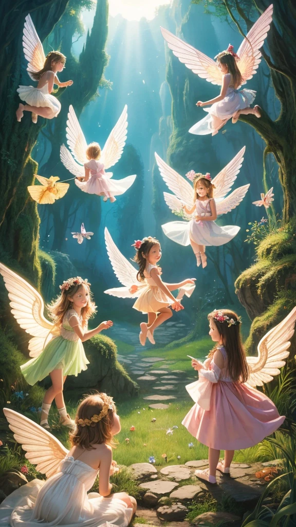 myth　Picture book illustrations: angels and fairies