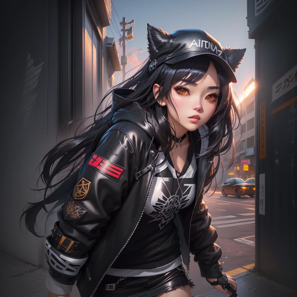 Dark-haired anime girl wearing a black leather jacket and a black hat, Gweiz-style artwork, ig model | ArtJam, ArtJam. Anime illustration, Realistic anime art style, style ArtJam, Realistic Anime 3D Style, ArtJam on artstation pixiv, Guweiz on ArtStation Pixivカジュアルな服装のアニメの女の子, Gweiz-style artwork, ig model | ArtJam, ArtJam. Anime illustration, Realistic anime art style, style ArtJam, Realistic Anime 3D Style, ArtJam on artstation pixiv, Guweiz on ArtStation Pixiv,ager,I like HIPHOP,Gives off a tropical vibe,I feel a sense of nostalgia,Tropical, extremely detailed ArtJam, Wow | ArtJam, ArtJam. Anime illustration, ArtJam on artstation pixiv, ig model | ArtJam, ArtJam and rossdraws, ! dream ArtJam, ArtJam portrait, Concept Art | ArtJam