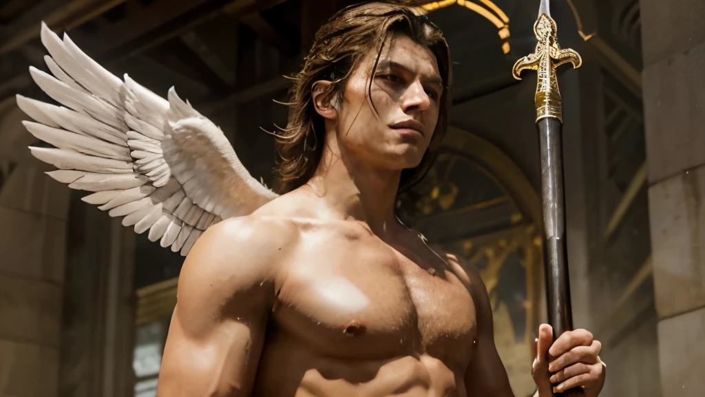 • General appearance:
• Majestic and imposing figure, often portrayed as a handsome young man with • usually gold or silver features, symbolizing his position as leader of • Weapons and Attributes:
• Wielding a sword or spear, which symbolizes his struggle • Can be seen holding a scale, representing • All • Actions and Postures:
• Many repr • And • Celestial Features:
• Large white wings • Bright halo around its head, symbolizing holiness and closeness to God.
• Surrounded by divine light or aura, highlighting its purity and heavenly power.
•Scenario:
• Often depicted in the sky or celestial setting, with clouds and rays of light.
• Can be on a battlefield, reinforcing his role as a divine warrior.
Using these detailed descriptions, you can guide Leonardo AI to create or search for images that capture the essence and majesty of Archangel Michael.