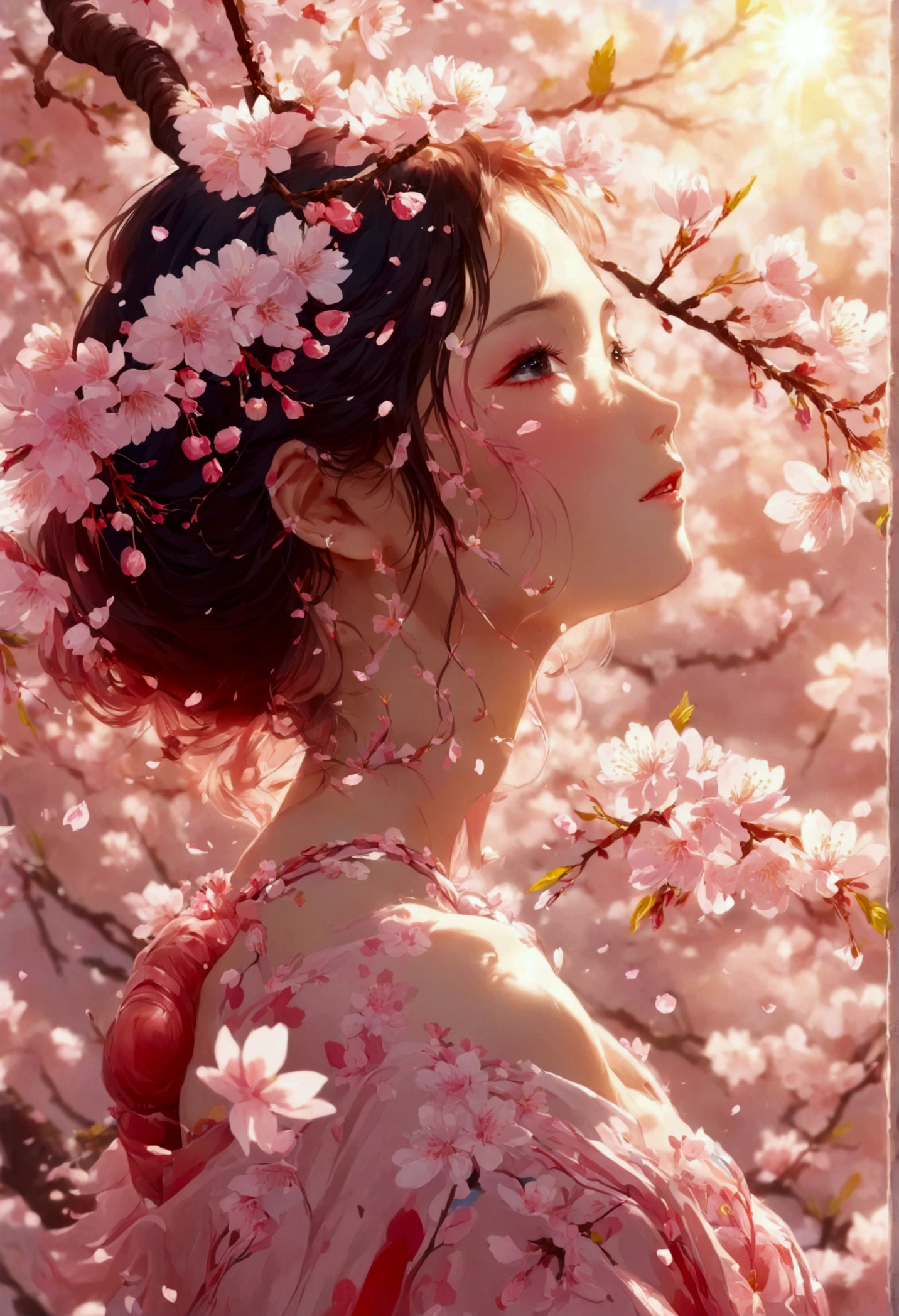 spring、cherry blossoms、Cherry-blossom viewing、intestine、only