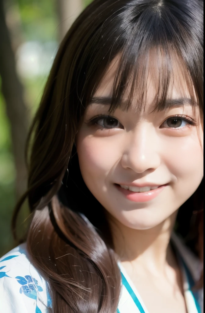 best quality, face focus, soft light, ultra high res, (photorealistic:1.4), RAW photo,(Shinozaki Ai),
1japanese girl, solo, cute, kawaii, smile, (pupil, lights in the eyes), detailed beautiful face, busty,(high resolution detail of human skin texture),(long hair),(portrait), upper body, white traditional kimono, in the forest,