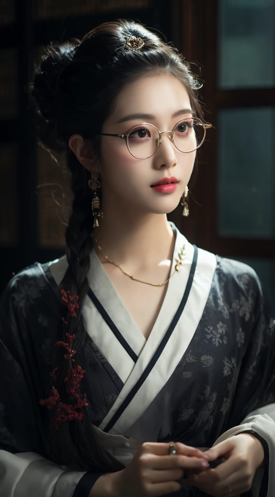 Chinese pretty girl,frontage,Look ahead