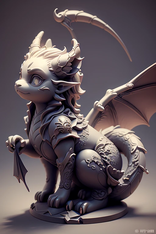 Also gothic style、clay,dragon statue, carved,pinch,pitch,match tangent 3d,grow side down,