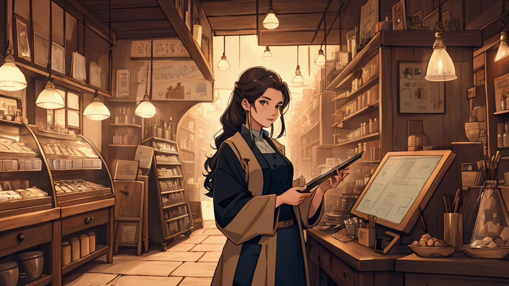meet the girl shop owner and apply for a job there