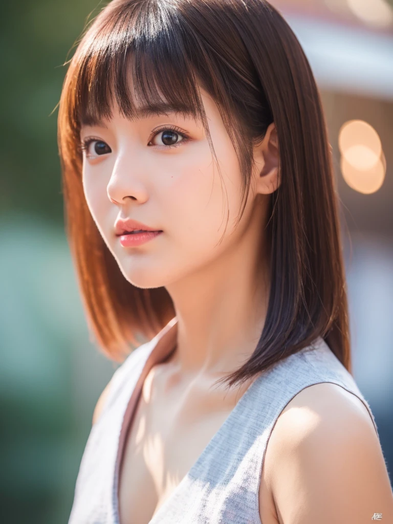 best quality, 8k, very delicate and beautiful, highly detailed face and skin texture, shiny skin, high resolution, japanese girl walking on street, sharp focus
