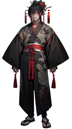 Full body of zombie in ancient Chinese clothing、Ancient Chinese hairstyle zombie