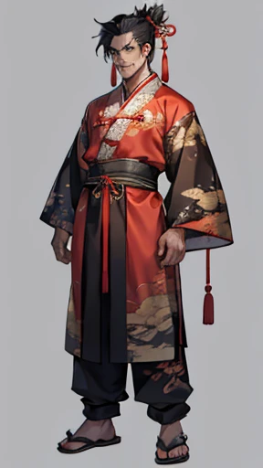 Full body of zombie in ancient Chinese clothing、Ancient Chinese hairstyle zombie
