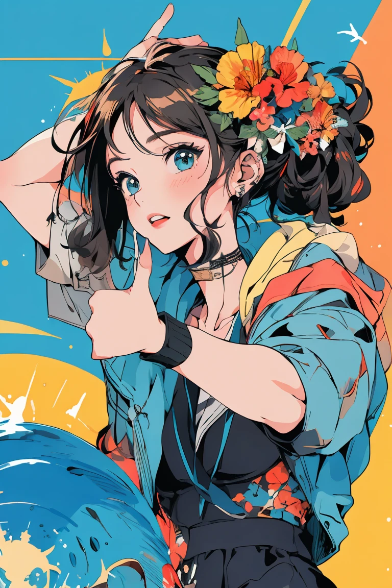 (masterpiece:1.2), Highest quality,Pixiv,Rebellious girl,Portraiture,