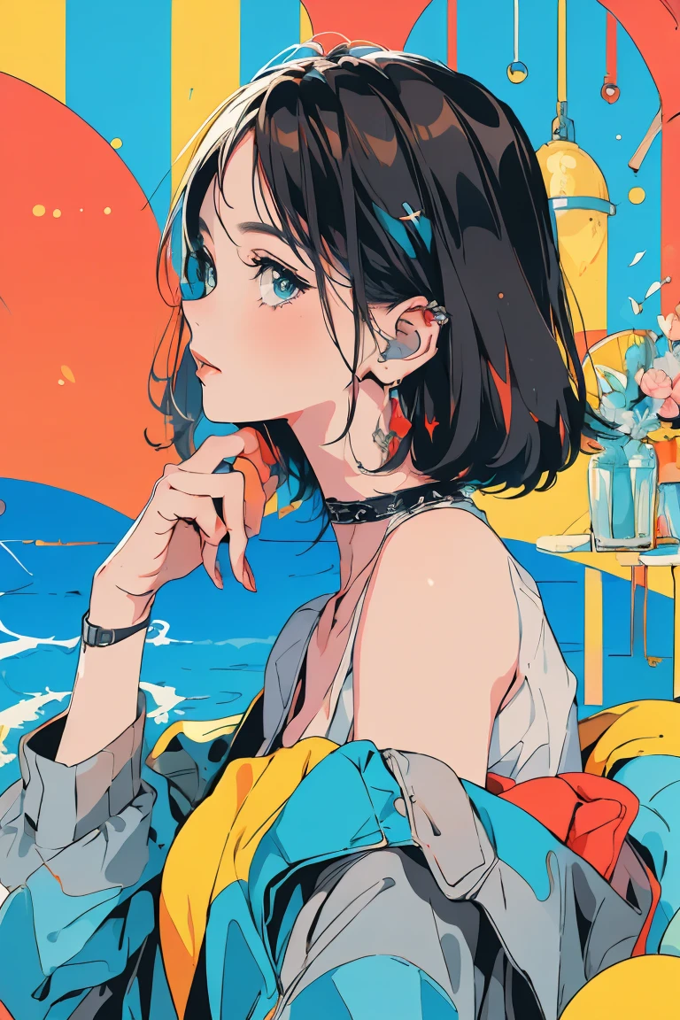 (masterpiece:1.2), Highest quality,Pixiv,Rebellious girl,Portraiture,