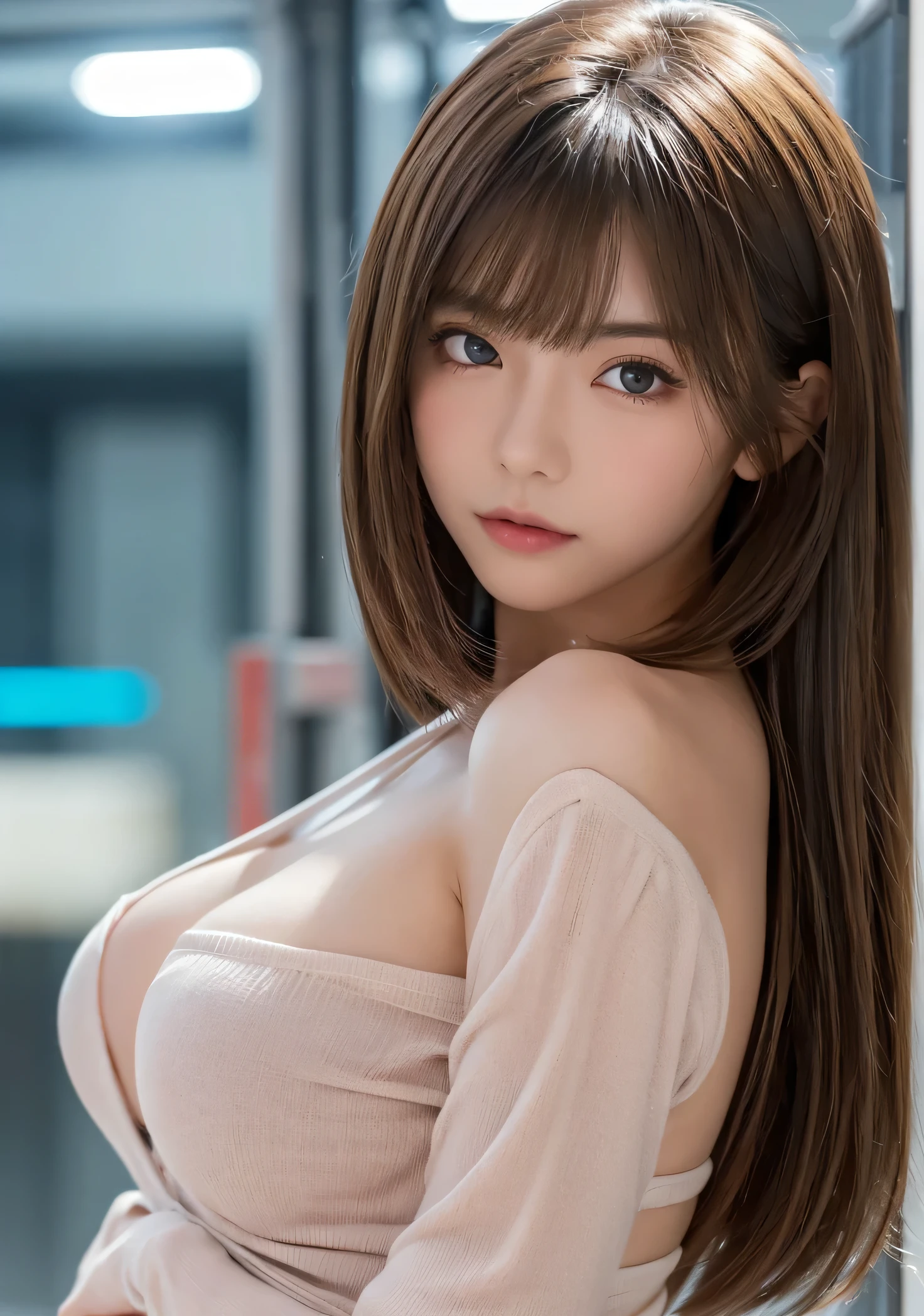 ((top-quality:1.2、8K、F / 1.8、nffsw、foco nítido:1.2、Photorealsitic:1.4、​masterpiece、Depth:1.2、super-fine:1.2、Back lighting、Ultimate Girl、Highly Detailed face Textures、detailed beauty makeup:1.2、real looking skin、A detailed eye、Detailed bangs))on the bed, High School Girl, Completely naked, Golden fluffy hair, Big breasts, Prone back, Front view --auto