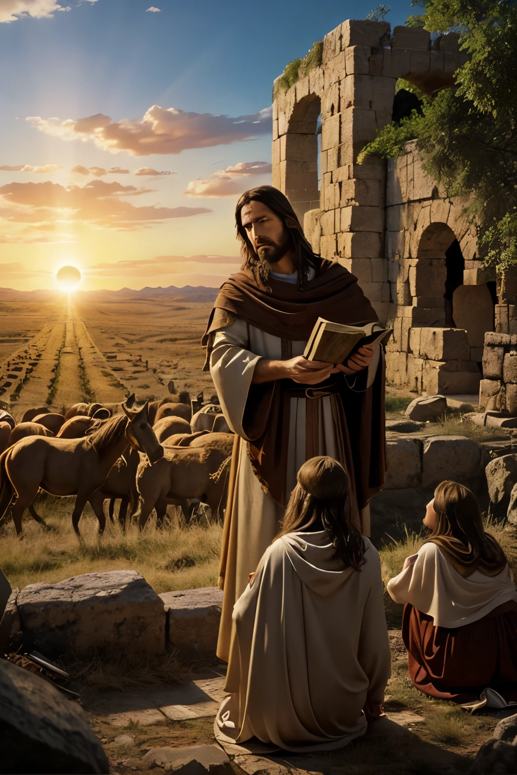 The Bible's narrative about the second coming of Jesus is primarily found in the New Testament, particularly in the Gospels, the Acts of the Apostles, and the Book of Revelation. Here is a summary of key passages