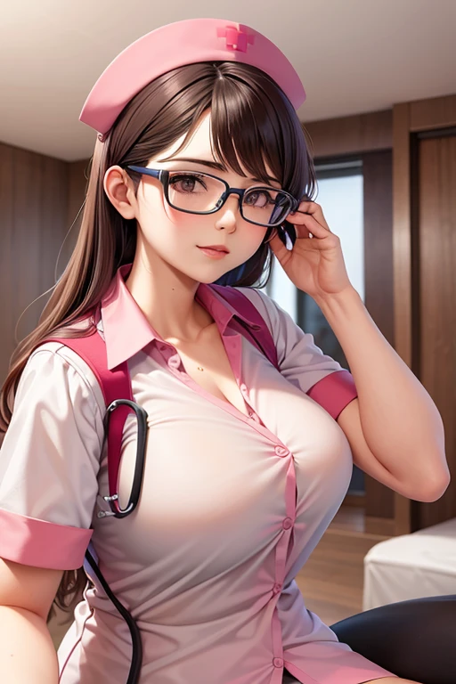 Glasses, nurse, medical examination