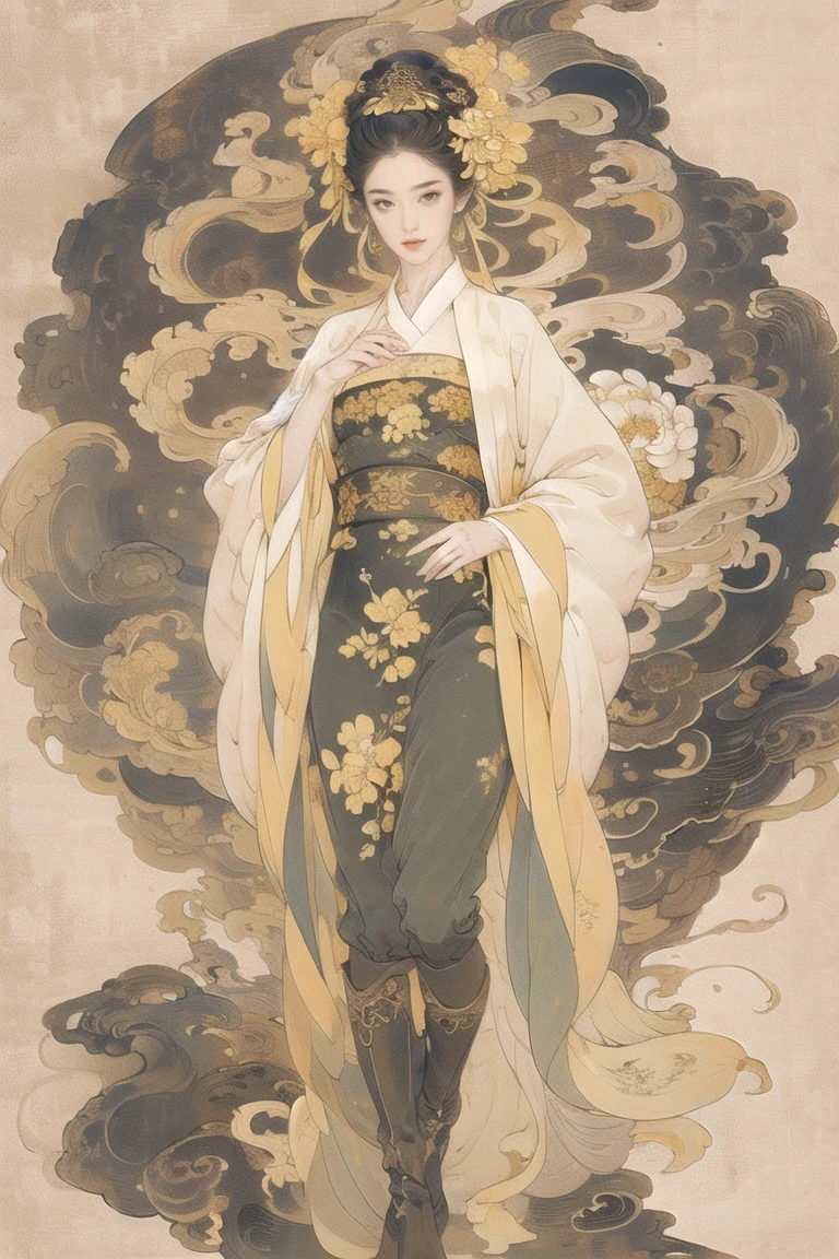 (masterpiece), (best quality), (ultra-detailed), nude, , pussy, (best quality) , perfect eyes, standing model, sexy body, (masterpiece), best quality, expressive eyes, perfect face, white flower, hair ornament, lumine, short hair with long locks, hair flower, (yellow eyes:1.5), white feathers, hair between eyes, blonde hair, thigh boots, short hair, flower