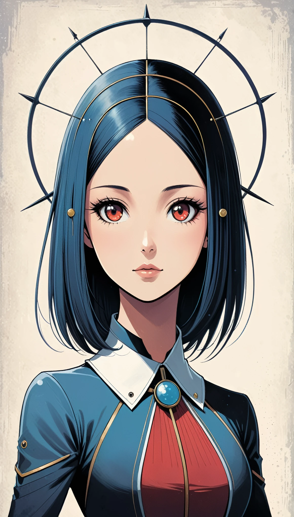 in style of Andy Fairhurst,character concept design,half body,1girl