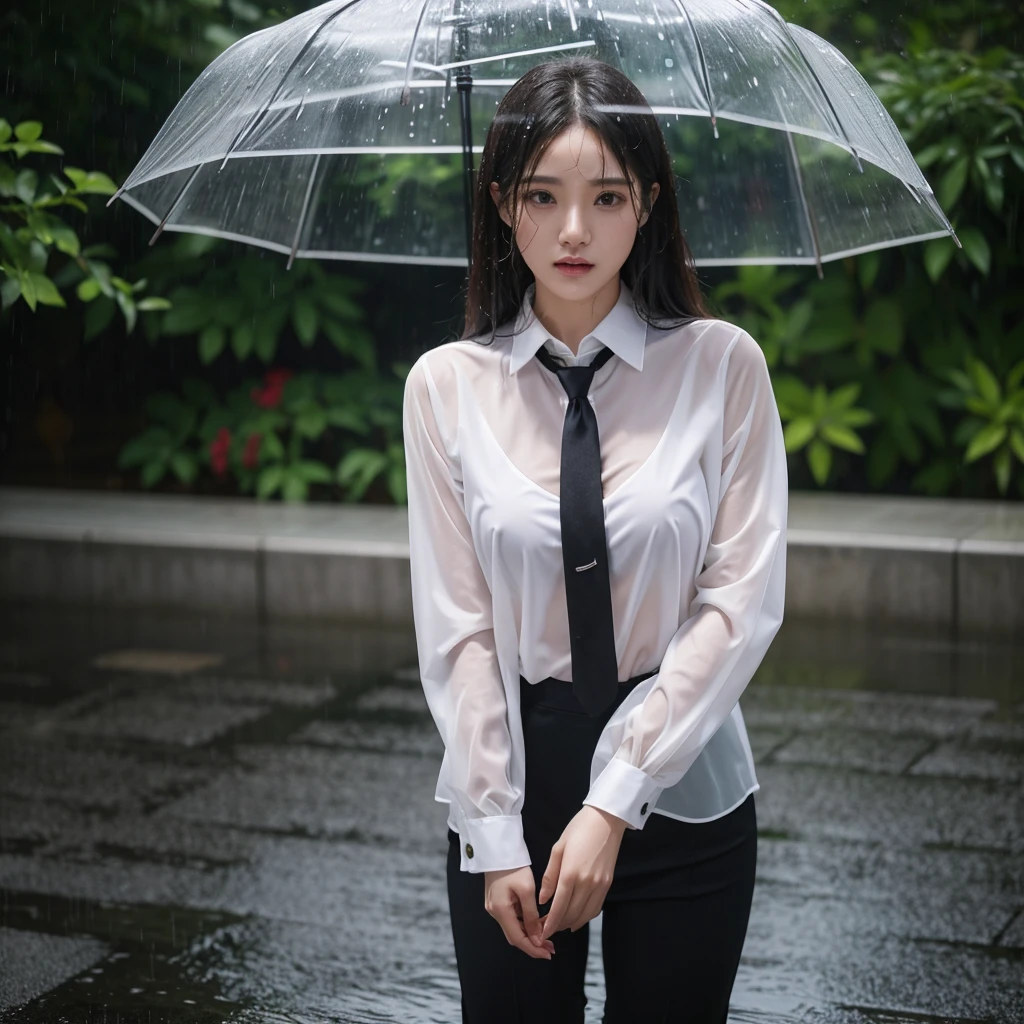 mini skirt、Leg spread、Hair getting wet in the rain、Transparent shirt、Beautiful woman getting wet in the rain、typhoon、Get wet without an umbrella、Beautiful woman in the rain、雨で濡れたBeautyOL、Detailed face、Realistic、beautiful girl、Beauty、Office Lady Uniform、beauty、Transparent nipples、Beautiful woman、Narrow waist、Handsome woman、Tight pants look、suit、Sexy pose、タイトなsuitパンツ、雨で濡れたsuit、Wet naked shirt、See-through shirt、Shot in heavy rain、Naked shirt