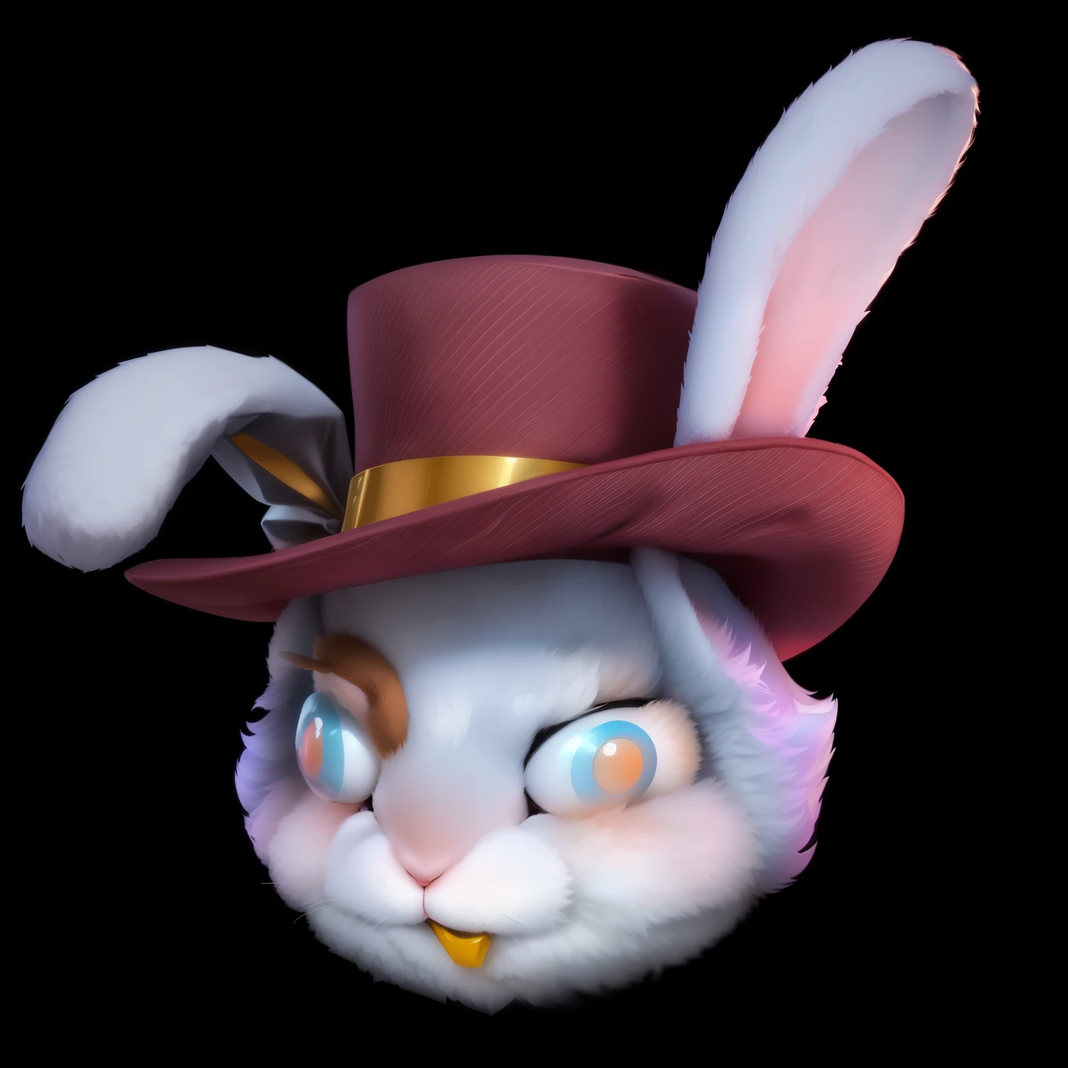 Rabbit helmet,Bunny ears,Rabbit teeth,Fluff,hat, Stylization,lol fashion