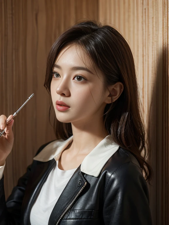 ((((Highest quality))))、(((Ultra high precision wallpaper CG16K)))、(((Masterpiece)))、(((Superb details)))、(((Extreme details)))、1population'woman、womanที่เป็นผู้ใหญ่、24-year-old woman、((Japanese face))、((Very beautiful face))、((Mai Shiraishi:1.5))、((semi-long straight hair、smooth, blunt))、(shiny brown hair)、Delicate, beautiful eyes、brown eyes、Raise your eyebrows.、high nose、small nose、small mouth、seductive lips、Beautiful breasts、((Breast size C cup))、rift、plump body、(Fat body type)、perfect proportions、perfect anatomy、perfect composition、Beautiful detailed shading、natural lightที่สวยงาม、Beautiful details glow、ความลึกของedgeเขตที่เขียน、(((High Chroma)))、(((TRUE:1.9)))、((bright:1.5))、((edge:1.6))、((Beautiful skin))、((skin texture))、((TRUEな皮膚感))、(((cowboy shoot、thigh:1.5)))、((View from the front:1.5))、((Surprised face with open mouth:1.4))、(Eyes looking at me:1.5)、กลางวันbright、natural light、(((dilapidated building exterior:1.2)))、(Standing position:1.5)、(((He was wearing a heavily torn mint green tank top.、He was wearing severely torn white shorts.:1.6)))、((totally naked:1.2))、((earring、wearing necklace:1.3))、