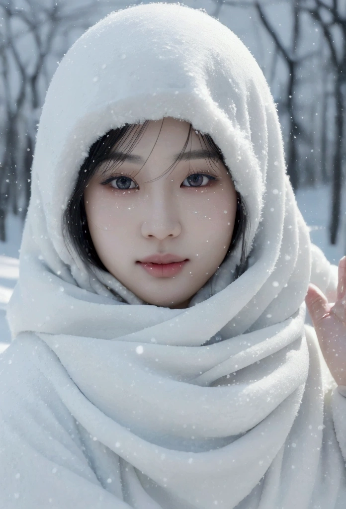 a real asian, beautiful detailed eyes, beautiful detailed lips, extremely detailed face and eyes, longeyelashes, realistic, asian girl, playing in the snow, winter landscape, snow, snowfall, cold, peaceful, serene, natural lighting, soft lighting, muted colors, cinematic, (best quality,4k,8k,highres,masterpiece:1.2),ultra-detailed,(realistic,photorealistic,photo-realistic:1.37)