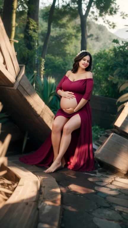 Pregnant woman dress high quality 8K