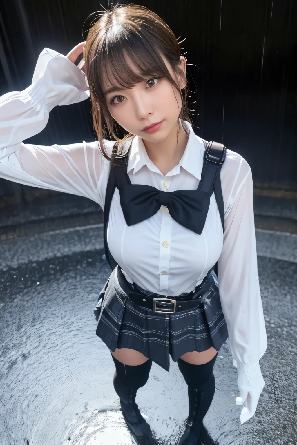 1 female, , high quality, masterpiece, Ultra-high resolution, , Cinema Lighting, , , 1 female, , high quality, masterpiece, Ultra-high resolution, , Cinema Lighting, , , And the suspenders with the cranes flying Moderate breasts Large Breasts Small face Lying in bed Looking up Sweat Thin belt summer 脇Sweat Black Hole Gloves suit garterベルト Leg Links Belt on pants holster Hands behind your back Anxious expression Looking up Anxious face Knee-high Knee socks Knee-highソックス garterベルト garter ふとももにgarterベルト Checkered mini skirt Headband ribbon Panty shot スカートの隙間 Armament レッグholster holster Hands behind your back Anxious expression Looking up Anxious face 足を横に開く Armament レッグholster holster See-through clothing heavy rain Getting wet in the rain