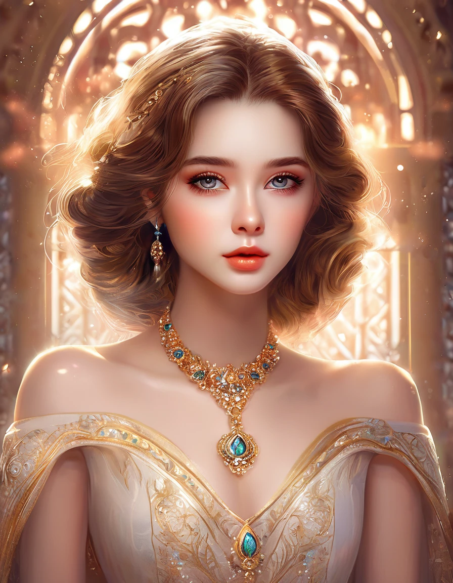 a beautiful girl, extremely detailed face and eyes, long eyelashes, beautiful detailed lips, 1girl, portrait, fantasy, digital painting, ethereal, soft lighting, warm colors, cinematic, highly detailed, intricate, ornate, elegant, delicate, serene, dreamlike, breathtaking, stunning, exquisite, masterpiece