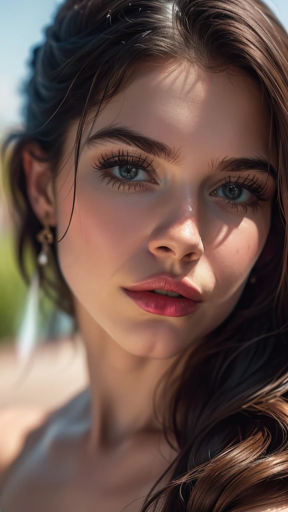(((ultra realistic))) Photo, masterpiece, top quality, (pale skin), (Ultra detailed face and eyes:1.1), 1 girl, Adult, deep neckline, (Eye makeup, mascara) , ((large detailed lips)), ((pink wavy hair)), ((Chyolka)) , ((Natural breasts)). ((Posing)), photoshoot, studio ((contour light)), (The play of light and shadows), depth of field, bokeh, (special attention to skin detail: 1.2), (Light atmosphere of the frame, Pastel colors, Colours black), ((portrait, close to the camera)) , ultra detialed, 