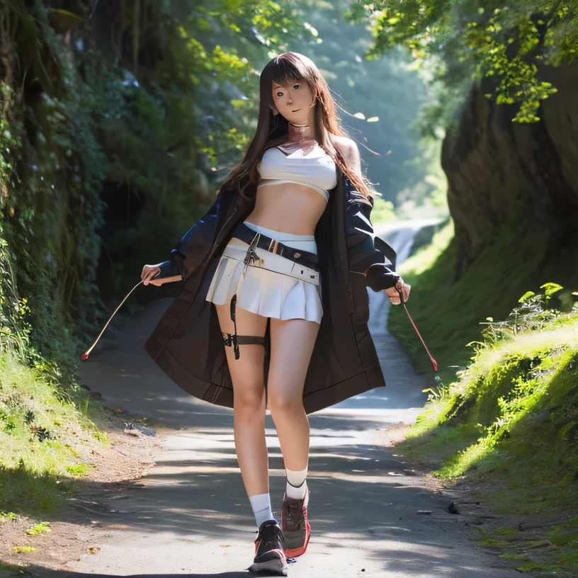 Cryptoris Creation Prompt Copy Prompt
(8k, High resolution, Highest quality, Tabletop:1.2)、((whole body)), Japanese girl's life々Beautiful portrait、超A High resolution, Highest quality, (Big Breasts,:1.8), {Hide all breasts:1.2}, {Off-white shorts:1.5}. (Wearing a blue sleeveless turtleneck:1.5), (Put your hands on your hips:1.6), (On the street:1.2), break (Natural skin texture, Detailed skin, Hyperrealism, Ultra Sharpness), Intricate details, Depth of written boundary, Sexy Woman, Long black straight hair, Tight ass, ((masterpiece, Highest quality, High definition)), (Photorealistic:1.4), alone, Close your mouth, Smile happily, Big eyes, Clear double eyelids, Eyelashes, Long neck, Absolute area, Beautiful collarbone, Perfect Face, Thin lips, Small Face, (Staring at the audience, Eye highlights, Light brown eyes, Lip gloss side:1.5), {From head to toe, whole bodyを見せる:1.7}, Laughter
