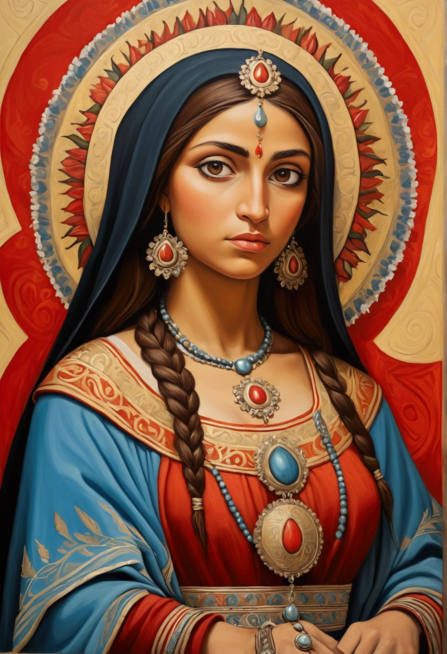 Representation of the Guernika painting with a realistic image.