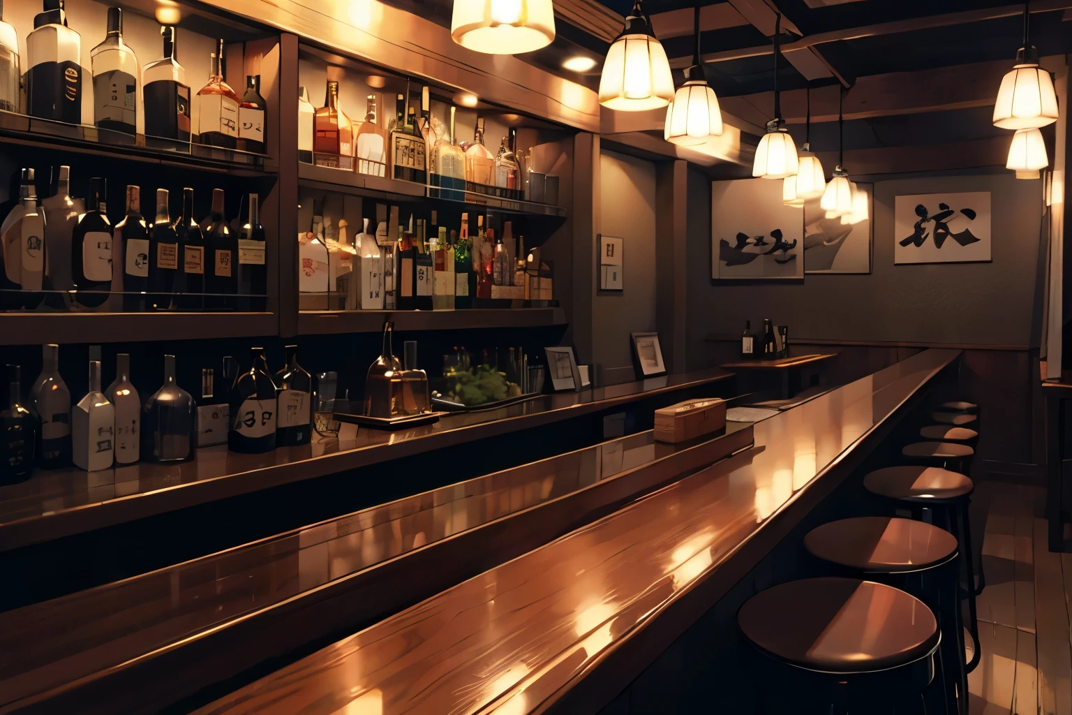 Late night bar、sake
