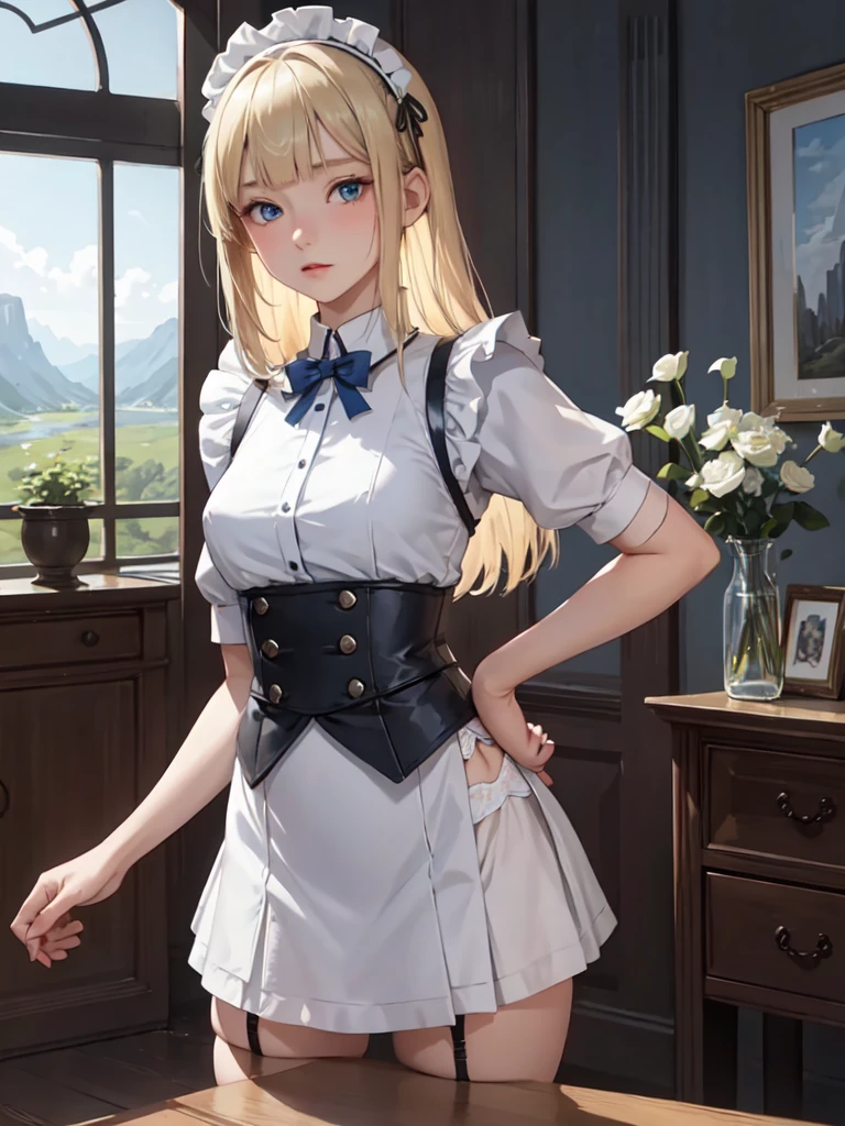 skirt, shirt, thighhighs, long sleeves, hat, short sleeves, heart, thighs, pleated skirt, boots, detached sleeves, striped, puffy sleeves, puffy short sleeves, zettai ryouiki, black headwear, beret, brown footwear, knee boots, feathers, corset, striped thighhighs, vertical stripes, high collar, brown thighhighs, yellow skirt, vertical-striped thighhighs <lora:Mami:1>, <lora:ФÑиÑен пÑовожаÑÑÐ°Ñ Ð² поÑледний пÑÑÑ(aafrie,long hair, white hair,twintails, pointy ears,earrings, thick eyebrows,(Ñм одеждÑ):0.6> aafrie, long hair, (white hair), 2twintails, pointy ears, earrings, thick eyebrows,green eyes, small breasts, flat, 1girl in full growth, best quality, masterpiece, ultra-detailed, high quality, perfect nose, highly detailed skin, warm skin tone, defiance512, RAW photo, best quality, high resolution, (masterpiece), dreamlike, dreamy, modelshoot style, analog style, tonemapping, photorealistic, professional photography, sharp focus, HDR, 8K resolution, intricate detail, sophisticated detail, hyper detailed, (depth of field), highlight and shadow, volumetric lighting, cinematic bloom, professional light, looking at viewer, blotchy,
