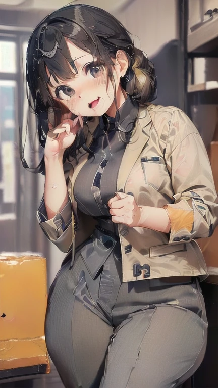(must be follow these prompts:2.2),masterpiece,best quality,extremely detailed,(in her clothing:3.0),(in her formal styled business suit clothing:2.6),(adorable expression:2.5),(usual face:2.2),(displayed one girl on single picture:2.3),(black hair:2.1),(A short, slightly plump new employee in a business suit working in modern Tokyo:2.2),(The new employee is short and wears a business suit that looks ready to burst.:1.7),(A cute moan like a young girl:2.1),(その新入社員はInnocent faceをしていて精液臭いビジネス用スーツを着ている:1.9),(The new employee is wearing a business suit that has been stained with a slightly brownish-yellowish stain from a previous .:1.7),(The new employee's breasts, covered by her business suit, are bulging out due to her strong sexual desire.:1.9),(Lewd love juices dripping down the inner thighs of his dark grey trousers:2.1),(clothing violated:1.9),(japanese pretty girl:1.7),(men's elected twangers were inserted her:2.3),(she was already stroked up to the depth intervaginal sensual spot:1.7),(notably buldged up her inner labia majora:2.6),(A young, shy moan:1.5),(big breasts in her clothing:2.2),(A new employee with a very innocent look while working in the office:2.3),(The new employee is short but has a slightly plump body.:1.9),(The crotch of his dark grey trousers is heavily discolored with love juice stains.:2.5),(The new employee is convulsing and dripping love juice from her pussy, which is hidden under her pants.:1.8),(The new employee's dark grey trousers, tightly encircling her plump thighs, are damp with lascivious secretions.:1.9),(The new employee endures the slush between his legs by keeping his dark grey trousers on tight.:2.5),(The corner of a young girl's body々A new employee whose entire body was toyed with by the lewd urges that wriggled wetly.:1.7),(A new employee who is always holding his crotch over his dark grey trousers:1.7),(A moan filled with childish embarrassment:1.5),(The new employee's suit-covered breasts and nipples are bulging with lust.:1.8),(The new employee's lewd body beneath her clothes is swelling slightly with her lascivious reaction.:1.6),(The new employee works very diligently.:2.5),(The new employee has short, thick legs.:1.6),(first time々New Employees:2.2),(she looks like japanese idol:2.3),(The dark grey trousers are made of a durable fabric that will never tear.:4.3),(Her bursting breasts are completely hidden under a dark grey office suit:1.8),(she looks like a lolita:2.0),(All of this happened to the new employee himself, not anyone else.:2.1),(Slimy semen was leaking from the crotch area of his dark grey trousers.:1.6),(tough business suit:2.2),(Make sure to depict the face:5.3),(Calm expression:4.3),(Innocent face:3),(The story focuses on just that one new employee.:3.3),(The only characters that appear are the new recruits.:4.2),(Portrait Style:5)