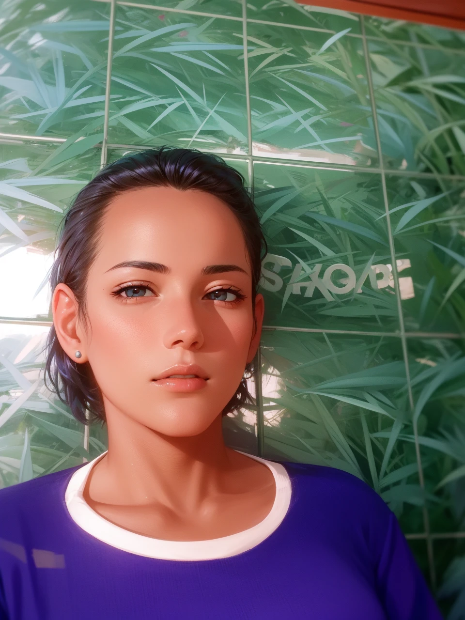 2 people, woman and man, Attractive profile picture, masterpiece, ultra-precise rendering, beautiful and cool young woman, trustworthy, dependable young woman, savior of the world, simple design, most beautiful image, 4K, blue black hair, beautiful woman, handsome man