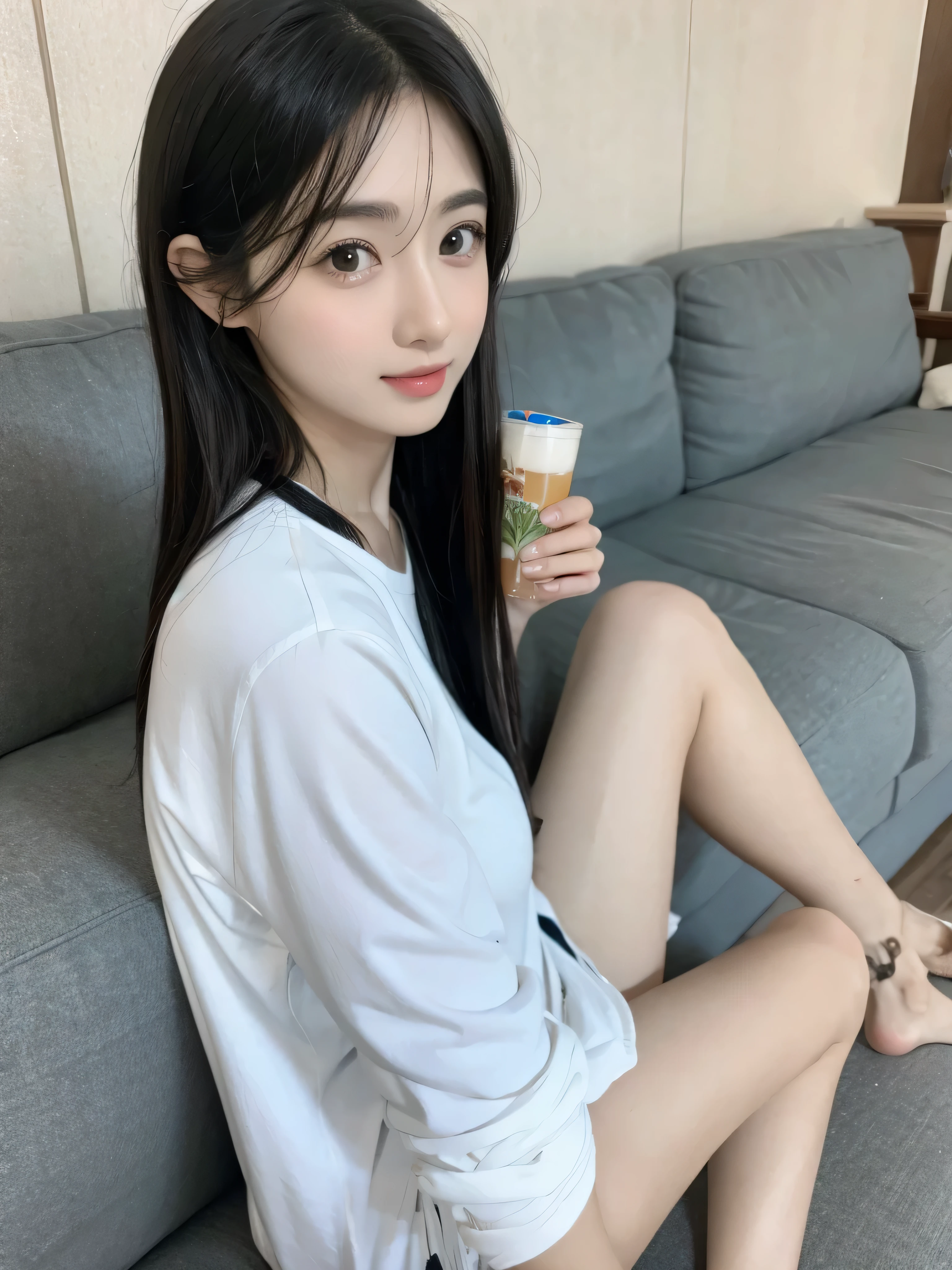 a white asiatique, pout playfully