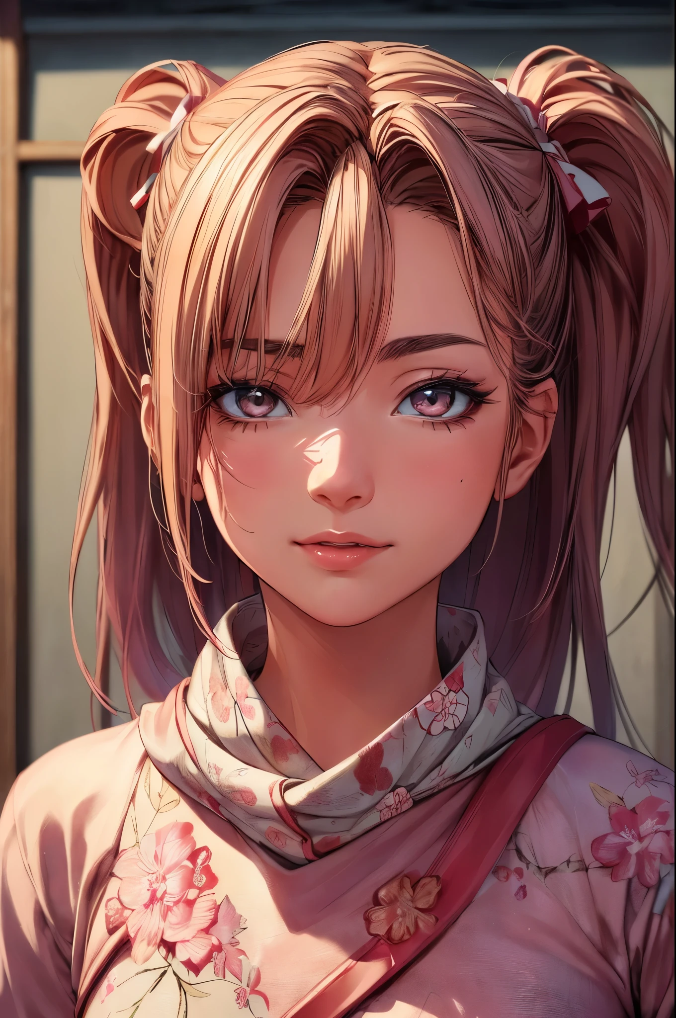 sakura, (((work of art))), (((best qualityer: 1.4))), ((super detaill: 1.4)), beautiful exotic features, hyper-detailed facial features, expressive face, detailed textures, shader de pele natural, volumetrics, warm tones under your skin, ultra-high resolution