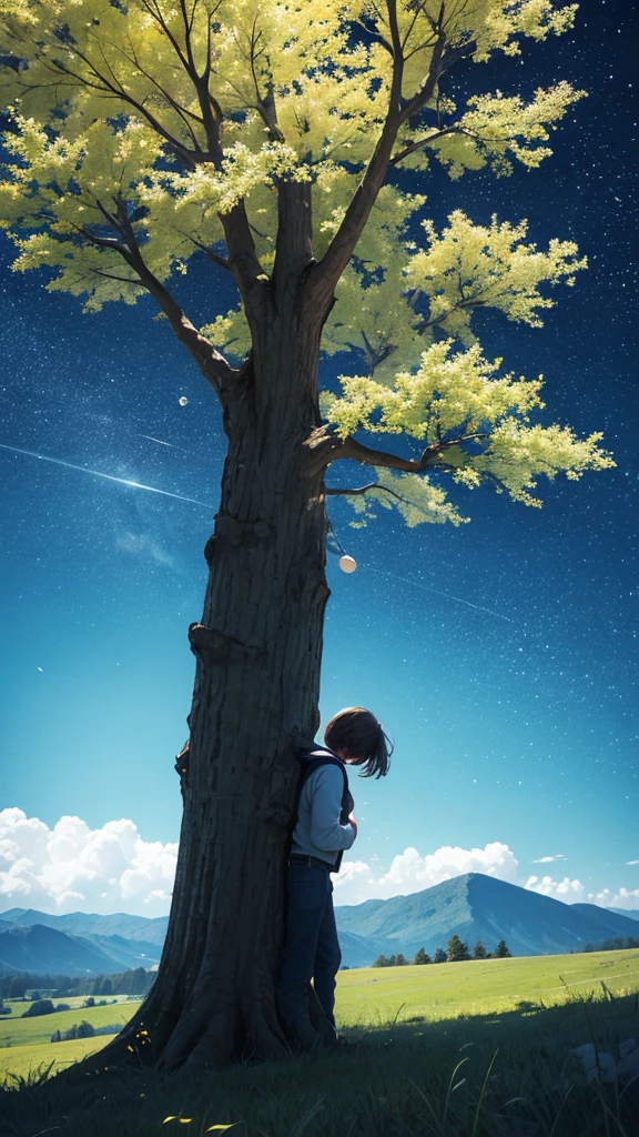 space, nature, tree, The Wind, clear sky, man
