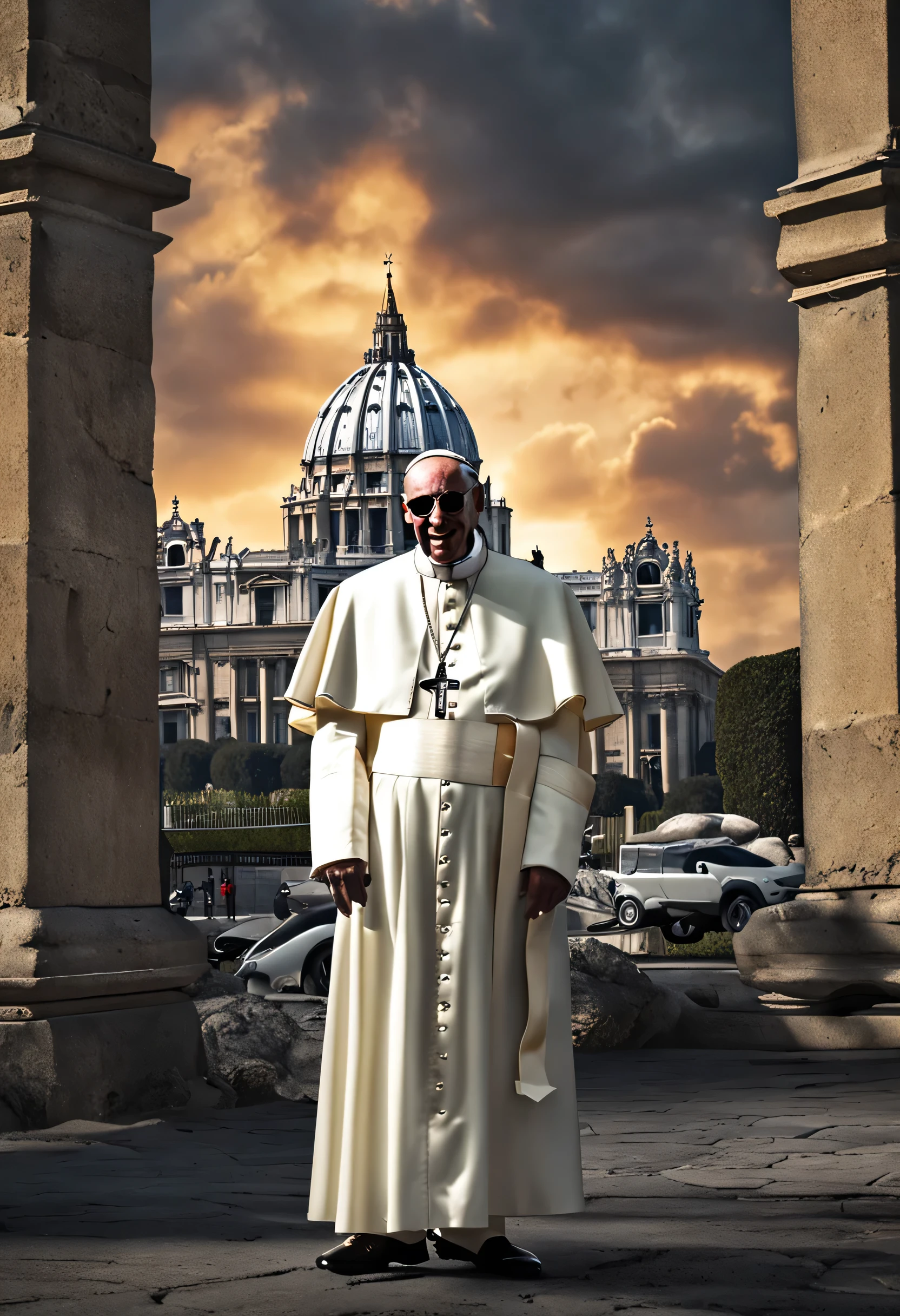 Pope Francis raps with Snoop Dogg at the Eiffel Tower