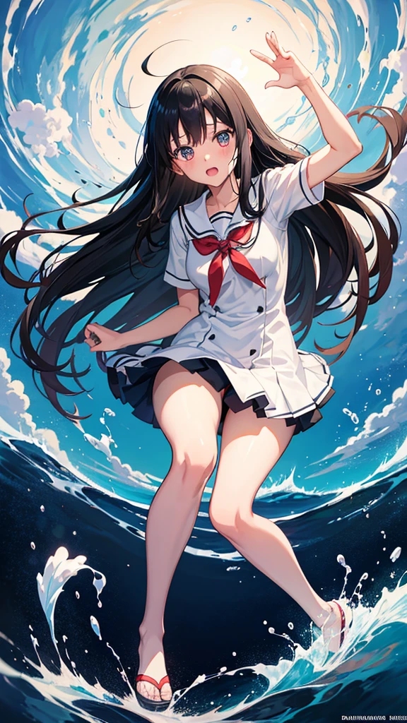  dynamic pose anime girl in  a, nagatoro, anime visual of a cute girl, anime best girl, r, hinata hyuga, beautiful anime high school girl, sui ishida with black hair, official art, kotegawa yui, mitsumayo, young anime girl, an anime girl