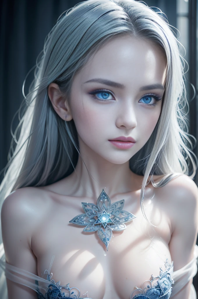 (full body shot:1.2), (extremely intricate:1.3), (photorealistic:1.4), hyper-detailed wet sheer outfit, low-rise string, (sensual pose), full body shot of beautiful white-haired 18 year old girl, (intricate, sheer, transparent, translucent, (no clothes:1.2)), intricate, sexy lips, small breasts, flat chest, beautifull, cute, pretty, perfectly proportion body, perfect framing, sharp gray eyes, supermodel face, detailed face, shy, pale white skin, highly detailed, digital hyperrealistic photography, hyperrealistic photography filigree, shyness, most beautyfull face, (masterpiece, sidelighting, (finely detailed beautifull blue eyes: 1.2)),