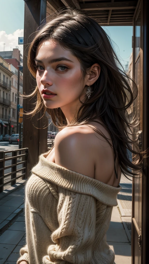 Best quality, masterpiece, ultra high res, (photorealistic:1.4), raw photo, 1girl, off shoulder