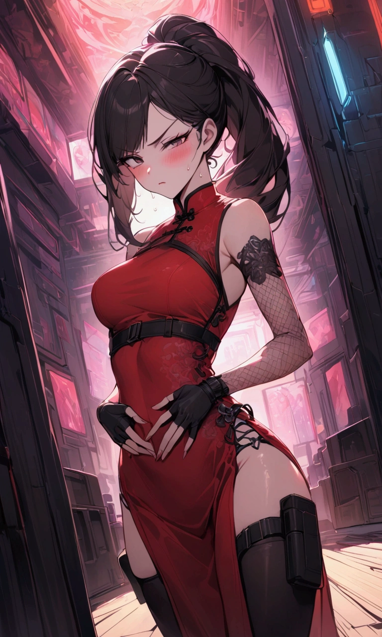 Around 40 years old, (Elegant and well-proportioned body shape), (Fitted skirt), (high heels), (bob hair), (garter stocking with anklet), wince,(orgasm:1.5),waiting for tongue,(Delicate and elegant light makeup), Delicate and beautiful fair skin, Detailed facial description with double beautiful eyes, Gentle eyes that shine with youth and innocence, Expressing the amazing beauty of youth, Adorable Japan Woman, A beautiful portrait that captures her enchanting charm. (8k, highest quality, masterpiece: 1.2), (Realistic and photorealistic: 1.37)
