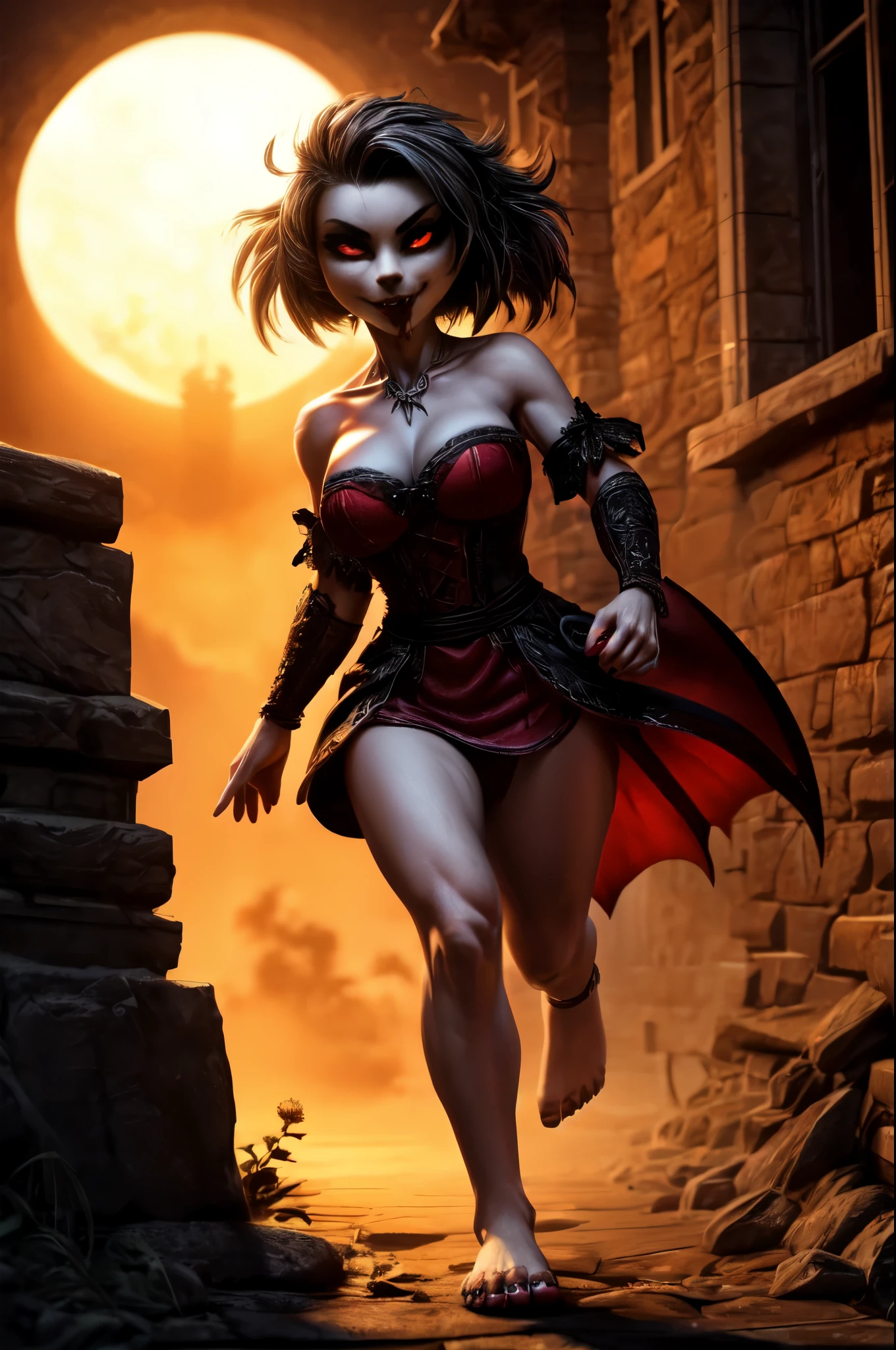 (((Barefoot furry character, full body, cinematic setting, furry female, plantigrade, sexy, seductive, nice feet paws)))
She looks like the girl
The girl you ever wanted
She looks like the girl
The girl who could give you everything
And kisses run like hell
And she like it
She's got the look
That could kill
Can you see the (((greed in her eyes)))?
It's far too late
She's a vamp-, she's a vamp-(((vampire)))
And (((she's running for your blood)))
She's a vamp-, she's a vamp- vampire
She (((brings darkness))) to your soul
Too late to run, too late to hide
There's no escape when she is hunting you
And (((she's hunting you tonight)))
BREAK, intricate details, highly detailed, extreme detail, octane render, fine art, best quality, highres, (detailed face:1.5), ((full_body)), UHD, (((perfect hands))), low light