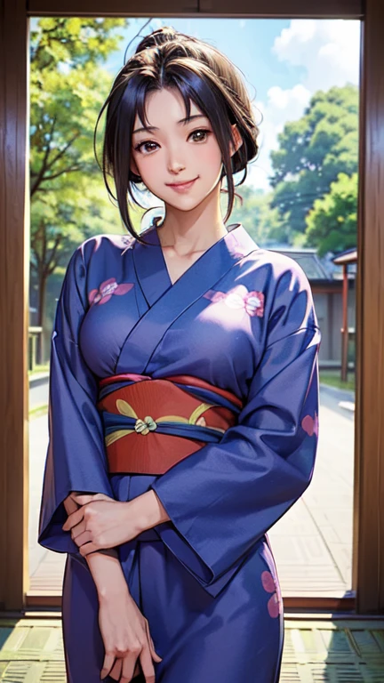 ((masterpiece)),((Ayako Katagiri)),((Katagiri Ayako)),((Mischievous Smile)),Anatomically perfect fingers,(((yukata))),(((Festivals))),(((A moment of summer)))