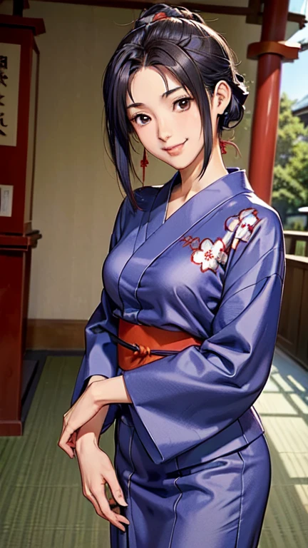 ((masterpiece)),((Ayako Katagiri)),((Katagiri Ayako)),((Mischievous Smile)),Anatomically perfect fingers,(((yukata))),(((Festivals))),(((shrine)))